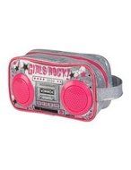 Justice My Tech "Girls Rock!" Speaker Bag w/ Built-in Speakers for MP3 &amp; Phones
