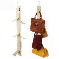 Multilayer Wardobe Door Fabrics Hooks Hanging Handbag Holder Storage Stuff Bag