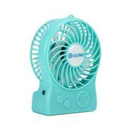 iKKEGOL Mini Portable Wireless Rechargeable Super Strong Wind Fluorescence Cooling Desk Fan - 3 Mode Wind Speed... N36