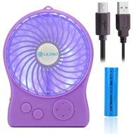 iKKEGOL Mini Portable Wireless Rechargeable Super Strong Wind Fluorescence Cooling Desk Fan - 3 Mode Wind Speed... N37