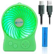 iKKEGOL Mini Portable Wireless Rechargeable Super Strong Wind Fluorescence Cooling Desk Fan - 3 Mode Wind Speed... N40