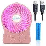 iKKEGOL Mini Portable Wireless Rechargeable Super Strong Wind Fluorescence Cooling Desk Fan - 3 Mode Wind Speed... N43