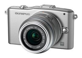 Olympus PEN E-PM1 12.3MP Interchangeable Camera with CMOS Sensor, 3-inch LCD and 14-42mm II Lens (Black) (Old... N3
