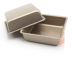 Astra shop Mini 4-Inch Non-Stick Square Cake Pan, Set of 2 N2