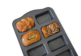 Gabkey 8 Cup Mini Rectangle Non-stick Toast Bread Cake Baking Pans Loaf Mould N2