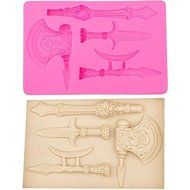 HT BAKEWARE | Sword and Axe Silicone Mold N5
