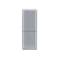 Smeg FAB32LXN1 24" 50's Retro Style Bottom Freezer Refrigerator with 10.74 cu. ft. Capacity No Frost Fast-Freezing...