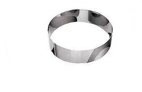 Paderno World Cuisine 9 1/2 Inch by 2 3/8 Inch Ice Cake Pastry Ring N2