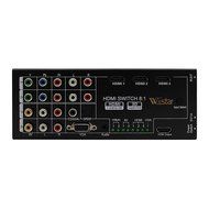 Multi-Functional HDMI Audio Extractor with 8 Inputs to 1 HDMI Output with VGA / Audio / Optical / Coaxial 5.1...