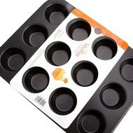 uxcell Casa-J Bakeware Muffin Pans 12 Cup Nonstick Stainless Steel Champagne