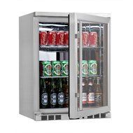 KingsBottle 140 Can 1-Door Under Counter Beverage Cooler, Heating Glass N5