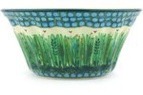 Polish Pottery Bundt Cake Pan 10-inch Prairie Land UNIKAT