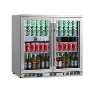 KingsBottle 140 Can 1-Door Under Counter Beverage Cooler, Heating Glass N11