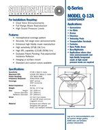 Soundsphere Q-12A Omnidirectional Loudspeaker in White, Hemispherical coverage pattern, Accurate, full range voice...