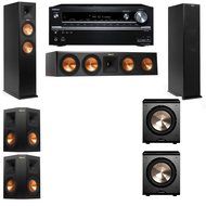 Klipsch RP-250F Tower Speakers-PL-200-5.2-Onkyo TX-NR838