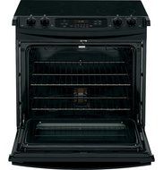 GE JS630DFBB 30" Black Electric Slide-In Smoothtop Range