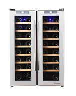 Vinotemp 48-Bottle Dual-Zone Mirrored Wine Cooler