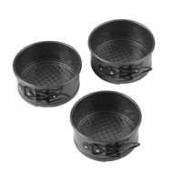 Generic YZ_724938YZ_7 Mini Springform ware Mi Cake Pan Set 3 ake Pa Non-Stick Easy 3 Tar Kitchen Bakeware serts...