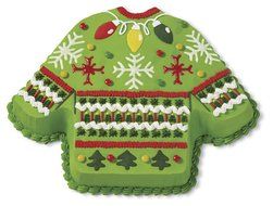 Wilton 2105-0062 Christmas Ugly Sweater Non-Stick Cake Pan N2