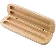 Aeropen International BX-32M Maplewood Double Pen Case