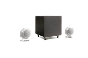 Orb Audio mini Classic One 2.1 Stereo Speaker System (Pearl White Gloss)