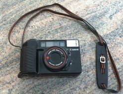 Canon Japan Canon Self-Timer Pre-Focus Sure Shot w/Auto Focus CAFS Canon Lens 38mm 1:2.8 Filmed Camera (Black... N2