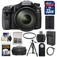 Sony Alpha A77 II Wi-Fi Digital SLR Camera &amp; 16-50mm Lens with 32GB Card + Battery + Charger + Case + Tripod +... N2
