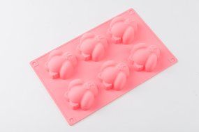 6 Hole Lovely Penguin Cake Pudding Jelly Chocolate Mold Handmade DIY Soap Candle Ice Mould for Kids