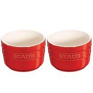 Staub Ceramic 2-pc Round Ramekin Set - Cherry