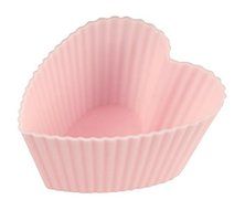 Zenker 43929 "Candy" Heart Of Silicone Muffin Cups (6 Piece), Pink, 1.57" x 1.10" N3