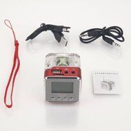 Getmore Portable Mini Multimedia Speaker LCD Mp3 Player Fm Radio for Micro Sd Mp3 USB Red N3