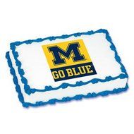 NCAA University of Michigan ~ Edible Cake Image Topper