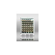 Summit SCR600LSHADA: ADA compliant, commercially approved glass door beverage center with white cabinet, full-length... N5
