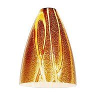 Access Lighting 925IT-AMZ Large Safari Glass Hanging Mini Pendant by Access Lighting
