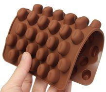 BleuMoo Coffee Bean Silicone Mould Cake Chocolate Jelly Candy Soap Baking Mold N5