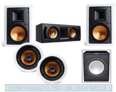 Klipsch R-3650-W In Wall System (RC-52II Center-FREE SUB)