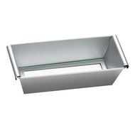 Patisse Silver Top Cake Form Nonstick with Glass Base, Silver Grey/Clear