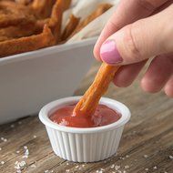 Carlisle 084302 SAN Fluted Ramekin, 1 oz Capacity, White (Case of 48) N3