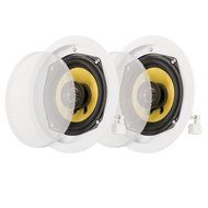 Acoustic Audio HD-6Pr 6.5-Inch Round 2 Way Kevlar Speakers (White) N14