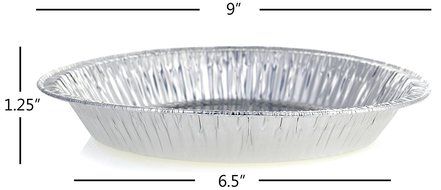 DOBI Pie Pans - Disposable Aluminum Foil Pie Plates, Standard Size - 9 x 1.25 Inches, Pack of 30. Favorite Pie... N12