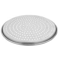 American Metalcraft HA2007SP 7" x 1/2" Super Perforated Heavy Weight Aluminum Tapered / Nesting Pizza Pan N2