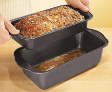 2 Pc. Lowfat Nonstick Meatloaf Pan by DBROTH N2