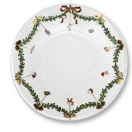 Royal Copenhagen Star Fluted Christmas Cake Dish