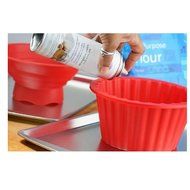 Generic Silicone Jumbo Giant Big Top Birthday Cupcake Cup Cake Mould Bake Baking Maker 3D Mold-79 3pcs N5