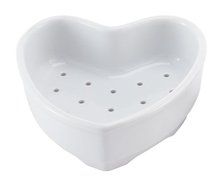 HIC 24-Ounce Porcelain Coeur A La Creme Dish, 7.25-Inch