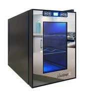 Vinotemp VT-18TSBM 18-Bottle Mirrored Thermoelectric Wine Cooler, Black N8