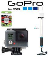 GoPro HERO+ LCD w/ GoPole Reach 14-40" Extension Pole 8GB HERO PLUS BUNDLE Actioncam CHDHB-101