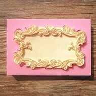 HT BAKEWARE | Classical Frame with Lovely Flower Border Silicone Mold N6