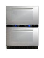 Vinotemp VNTVT-WINEDRAWER Mirrored Two Drawer Mirrored Wine &amp; Beverage Center N4