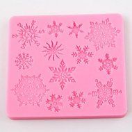 Sher Snowflakes Shape Flip Sugar Sugar Cake Mold Decoration Mold Tool Diy Baking Tools